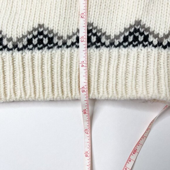 NWT Tambere FairIsle Ivory Wool/Cashmere Blend Turtleneck Gender Neutral Sweater - Picture 10 of 13